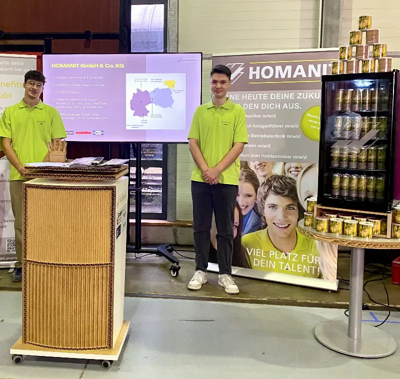Homanit auf einer Ausbildungsmesse